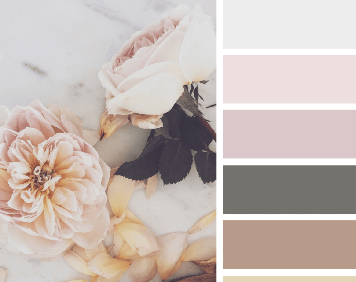 Нежные сочетания цветов