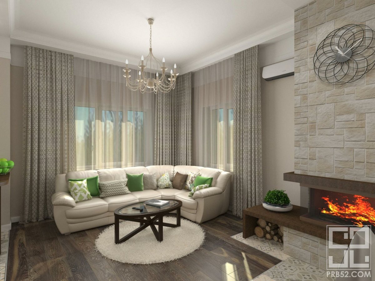 Небольшая гостиная в частном доме