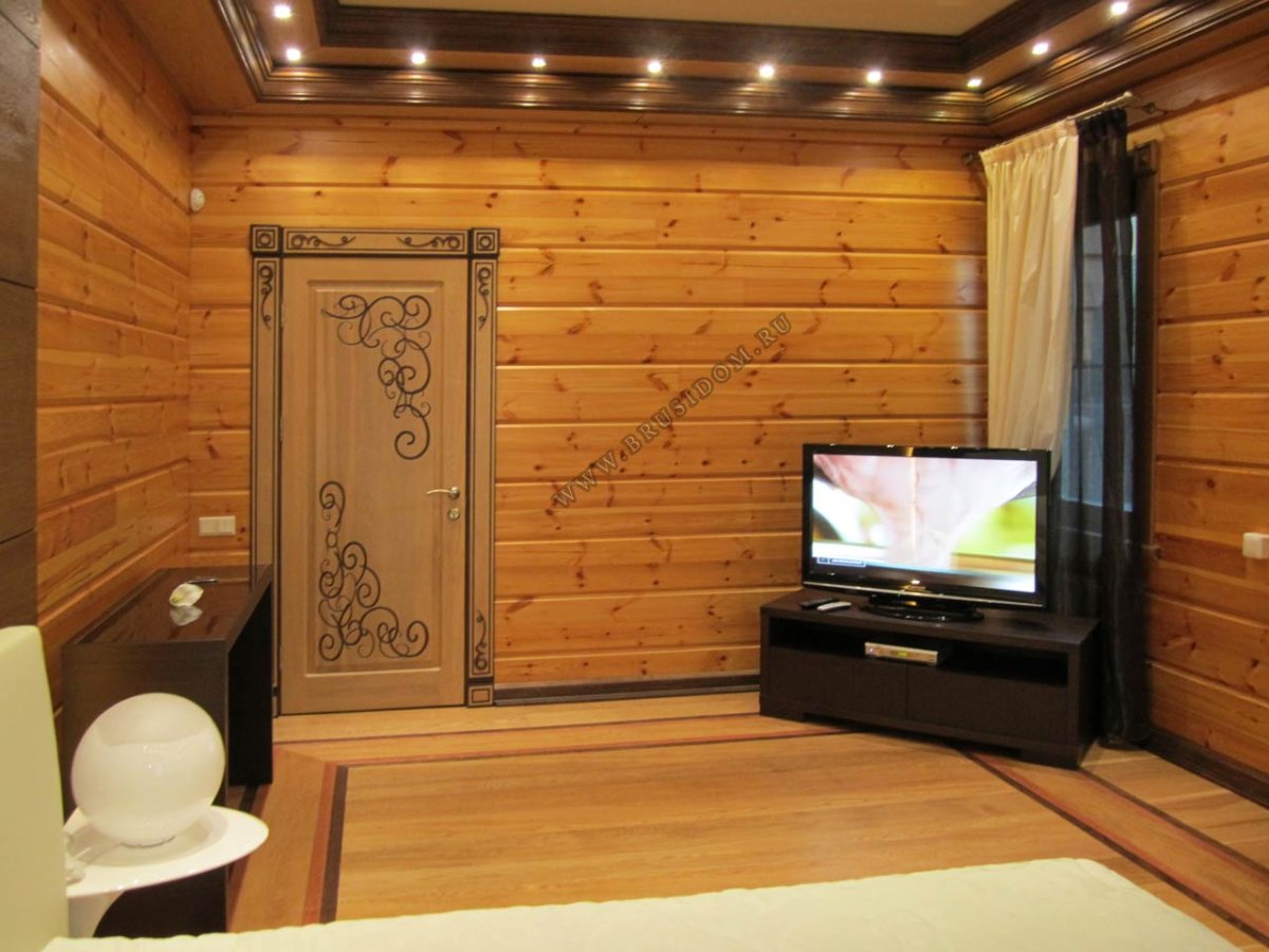 Отделка бани имитацией бруса