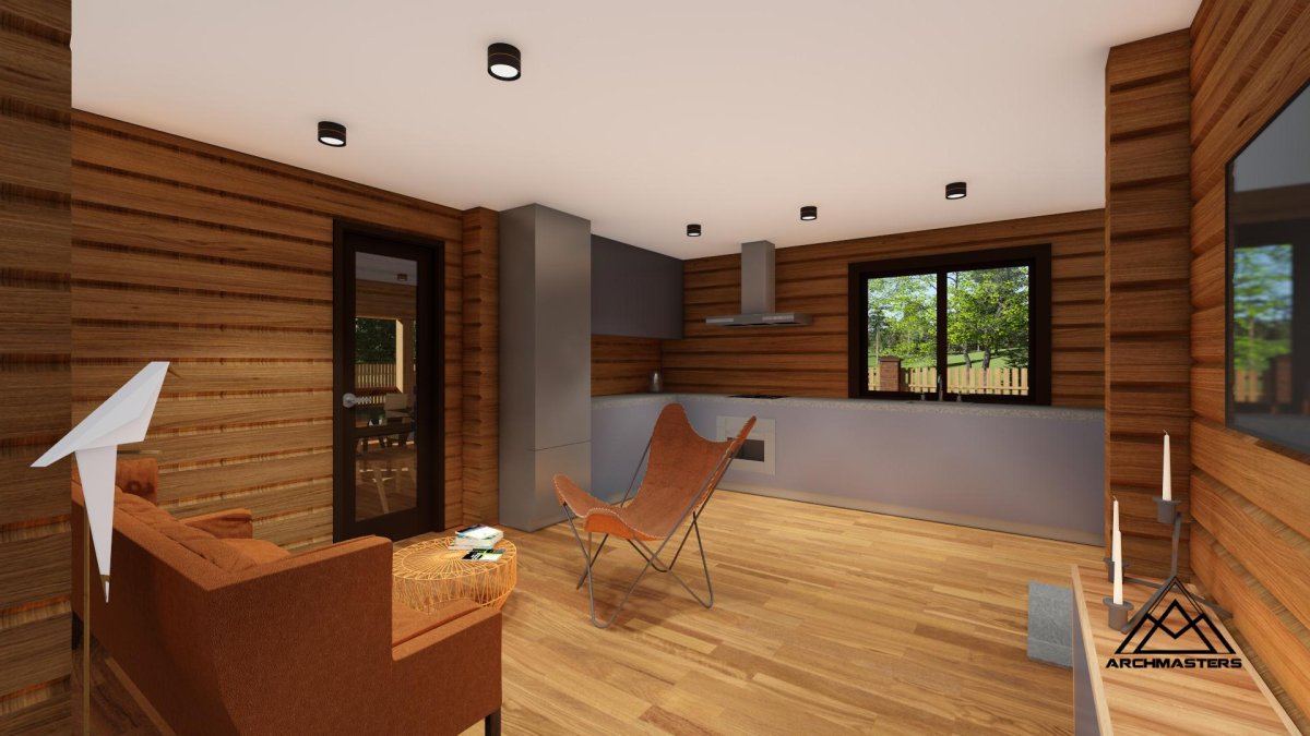 Планкен лиственница мансарда