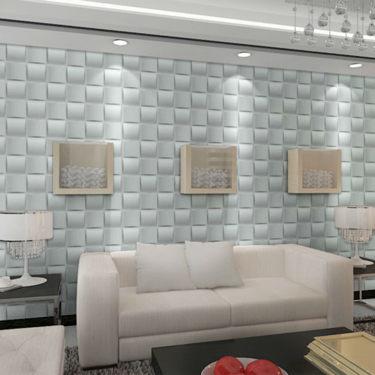 Потолочная плитка на стенах