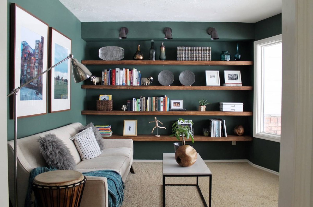 Полочки в интерьере