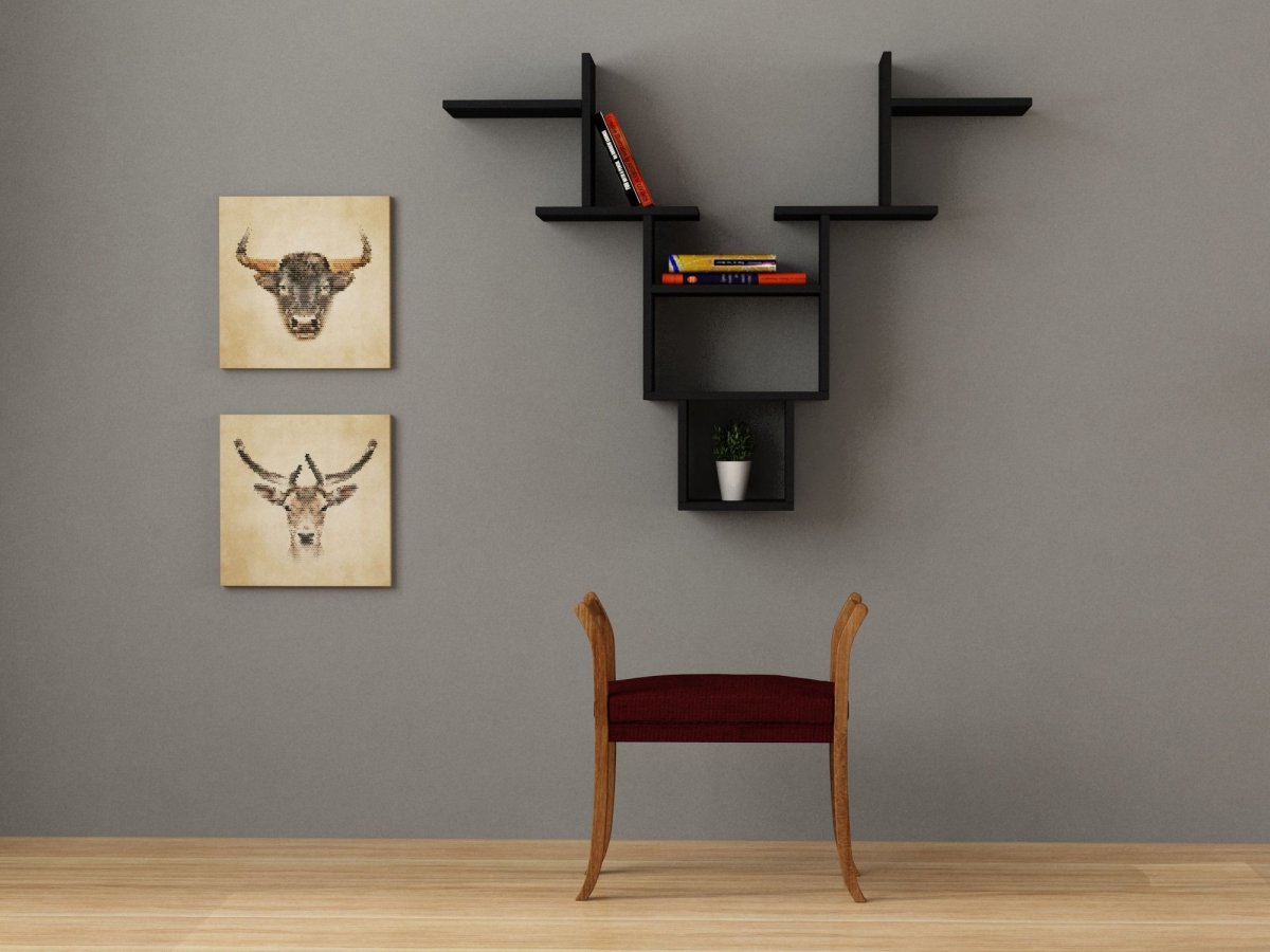 Книжная полка в интерьере