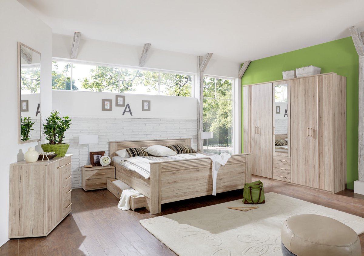 BRW мебель дуб сонома белый глянец