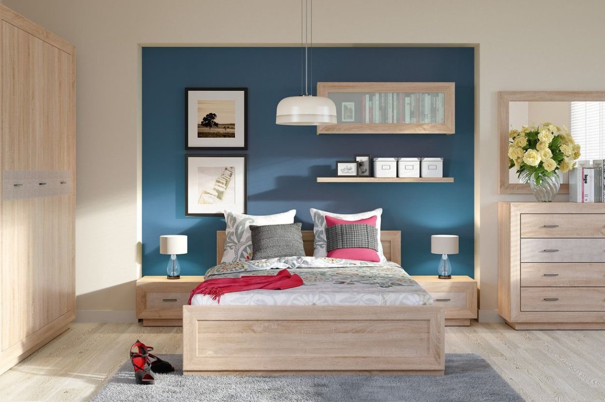 Мебель спальня дуб серый крафт