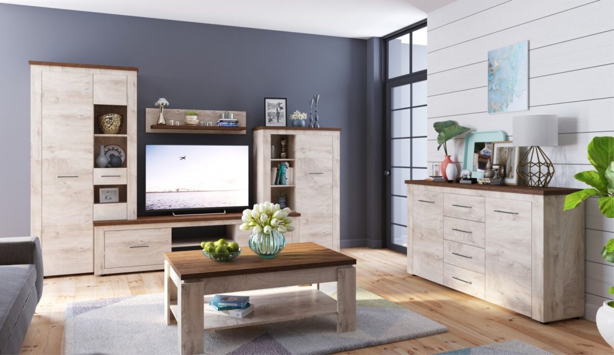 Модульная прихожая Сидней (дуб крафт белый)