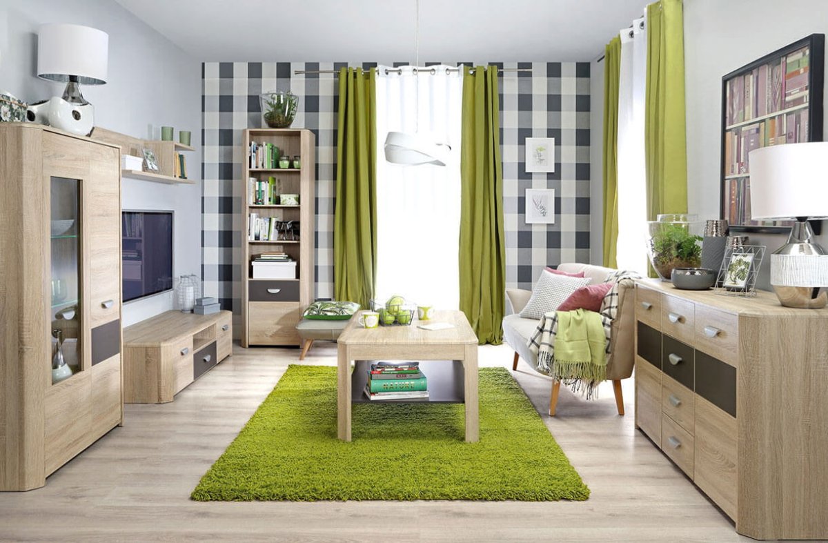 Стенка джерси дуб крафт серый