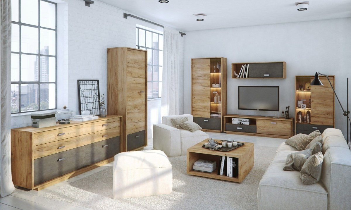 Модульная кухня Равенна тренд/тренд софт крафт серый/мокко серый