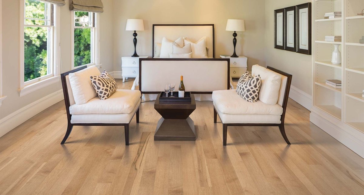 Рыжий пол в интерьере