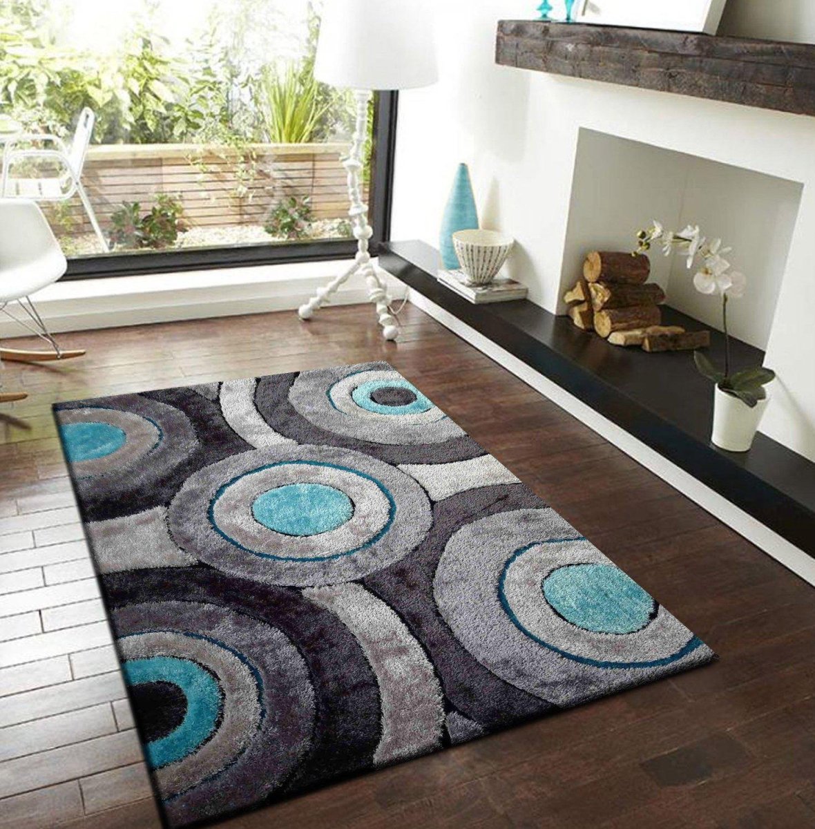 Светло бирюзовый ковер