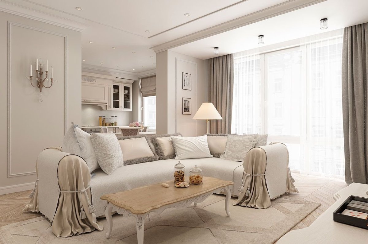 Бежевая спальня