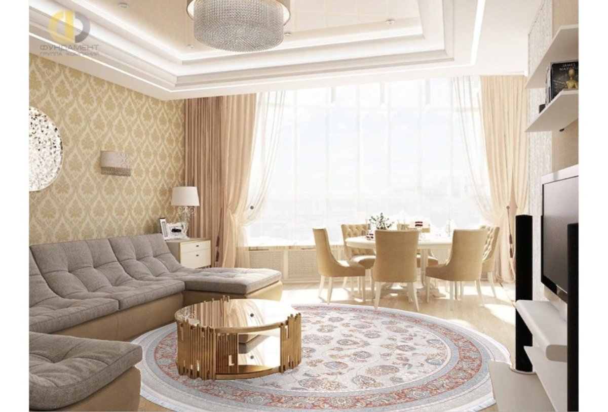 Шторы в бежевую спальню