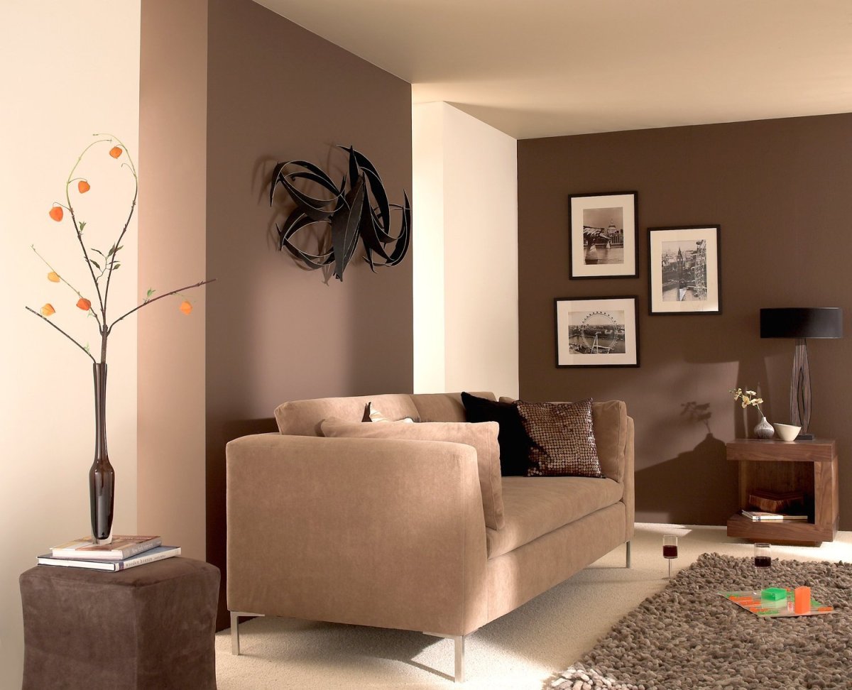 Желтые стены в интерьере