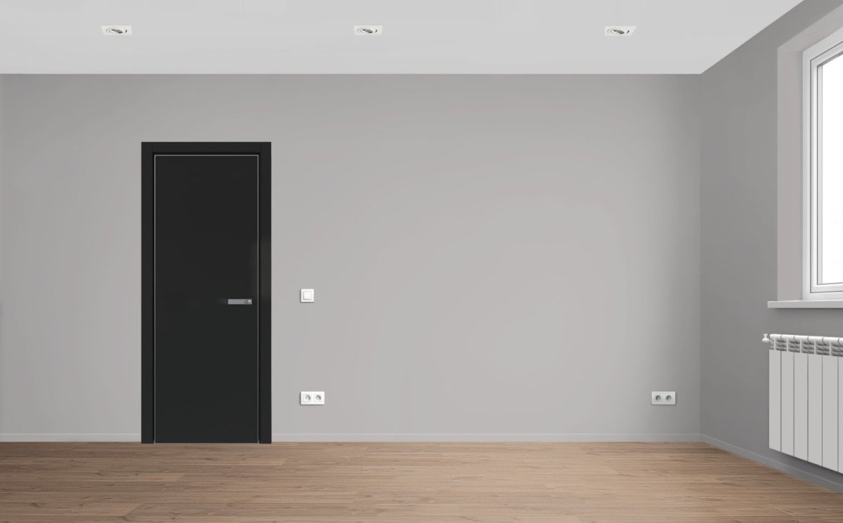 Серый плинтус в интерьере