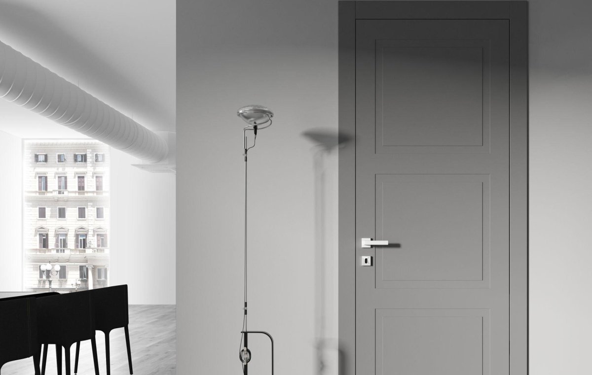 Двери Волховец матовый серый