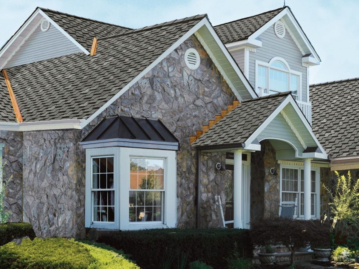 Мягкая черепица для фасада