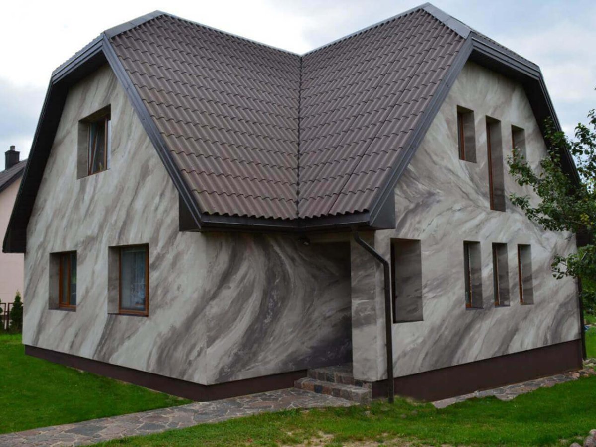 Гибкий камень для фасада