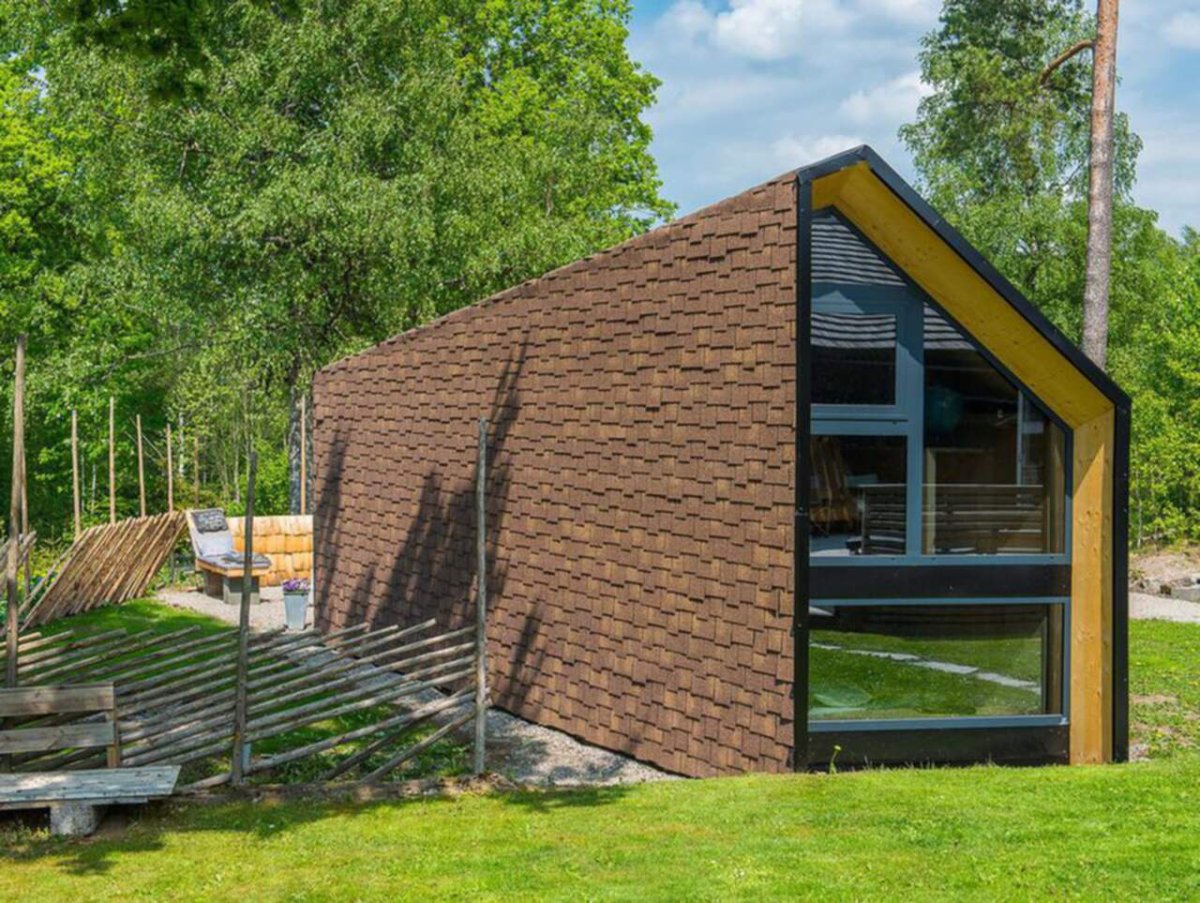 Барнхаус из гибкой черепицы