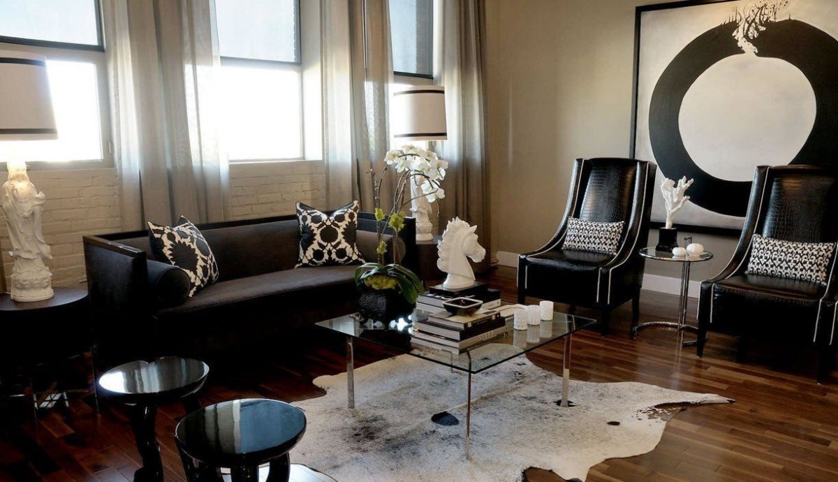 Шкура коровы в интерьере