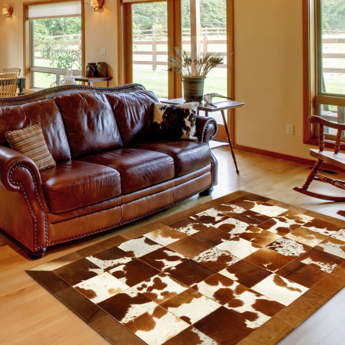 Шкура коровы в лофте