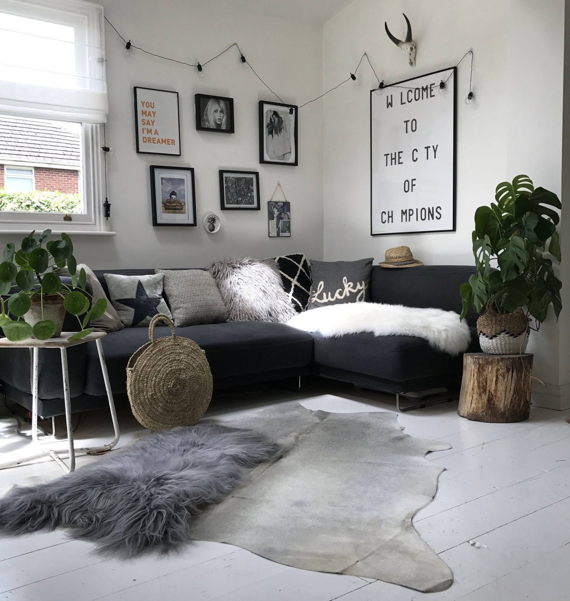 Коровья шкура в интерьере