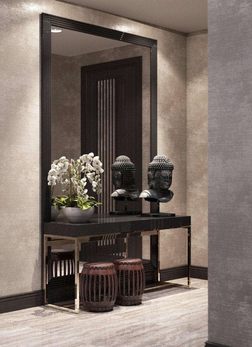 Консоль с зеркалом в прихожую