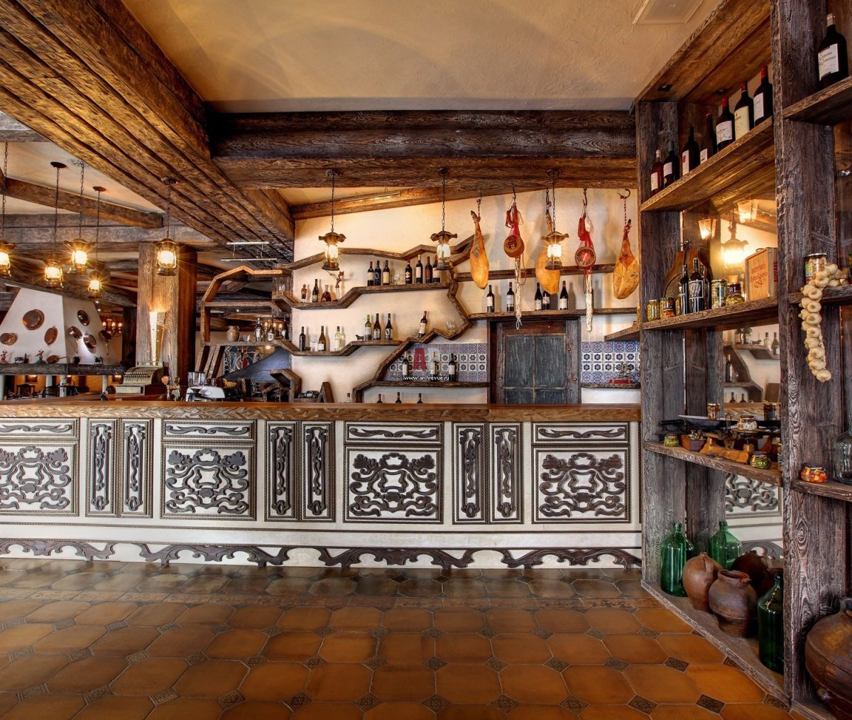 Верико грузински грузинский ресторан Ярославль интерьер