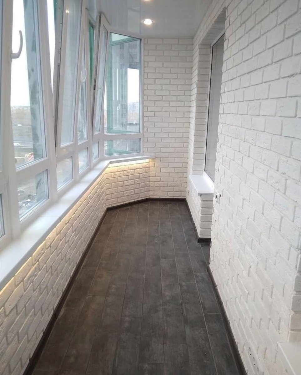 Отделка лоджии ламинатом