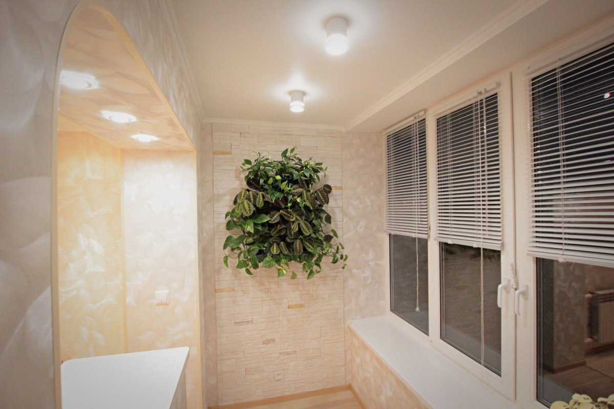 Лоджия в стиле лофт