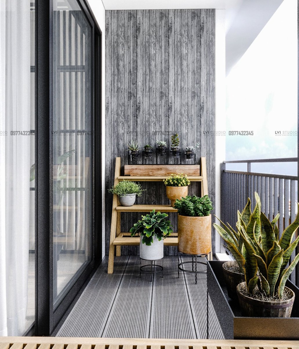 Отделка балкона ламинатом стены