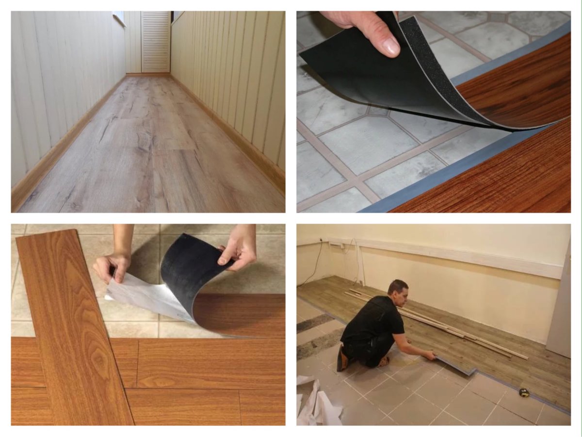 Ламинат на балконе