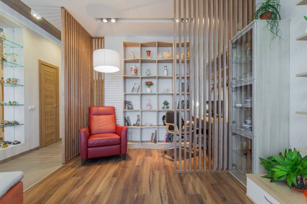 Деревянная перегородка для зонирования икеа