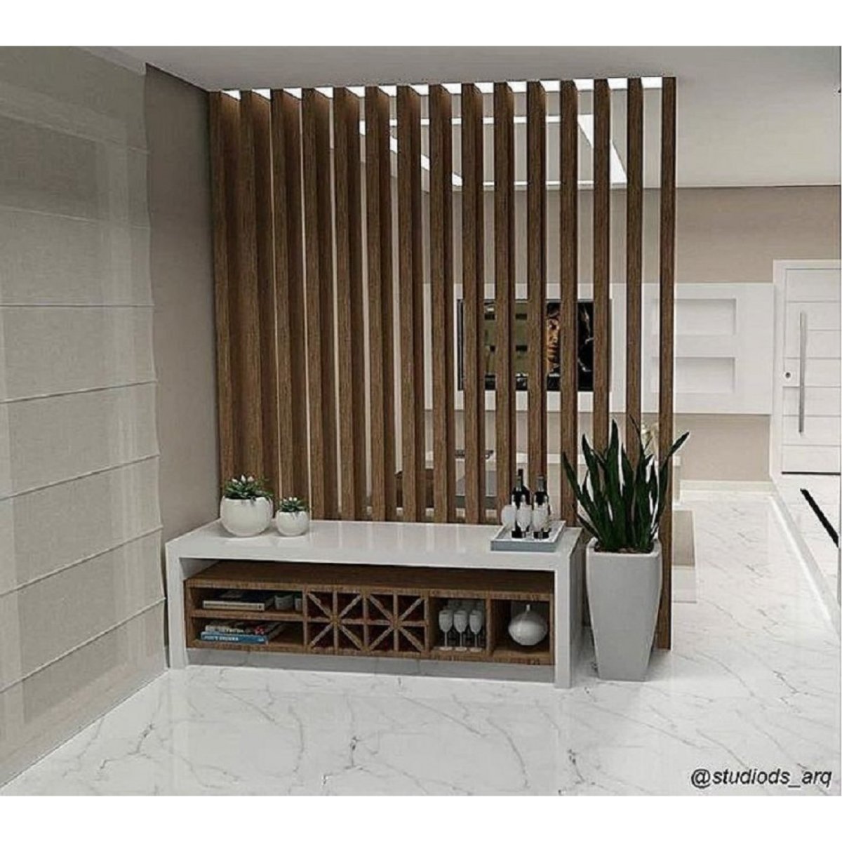 Реечная перегородка Фрамир