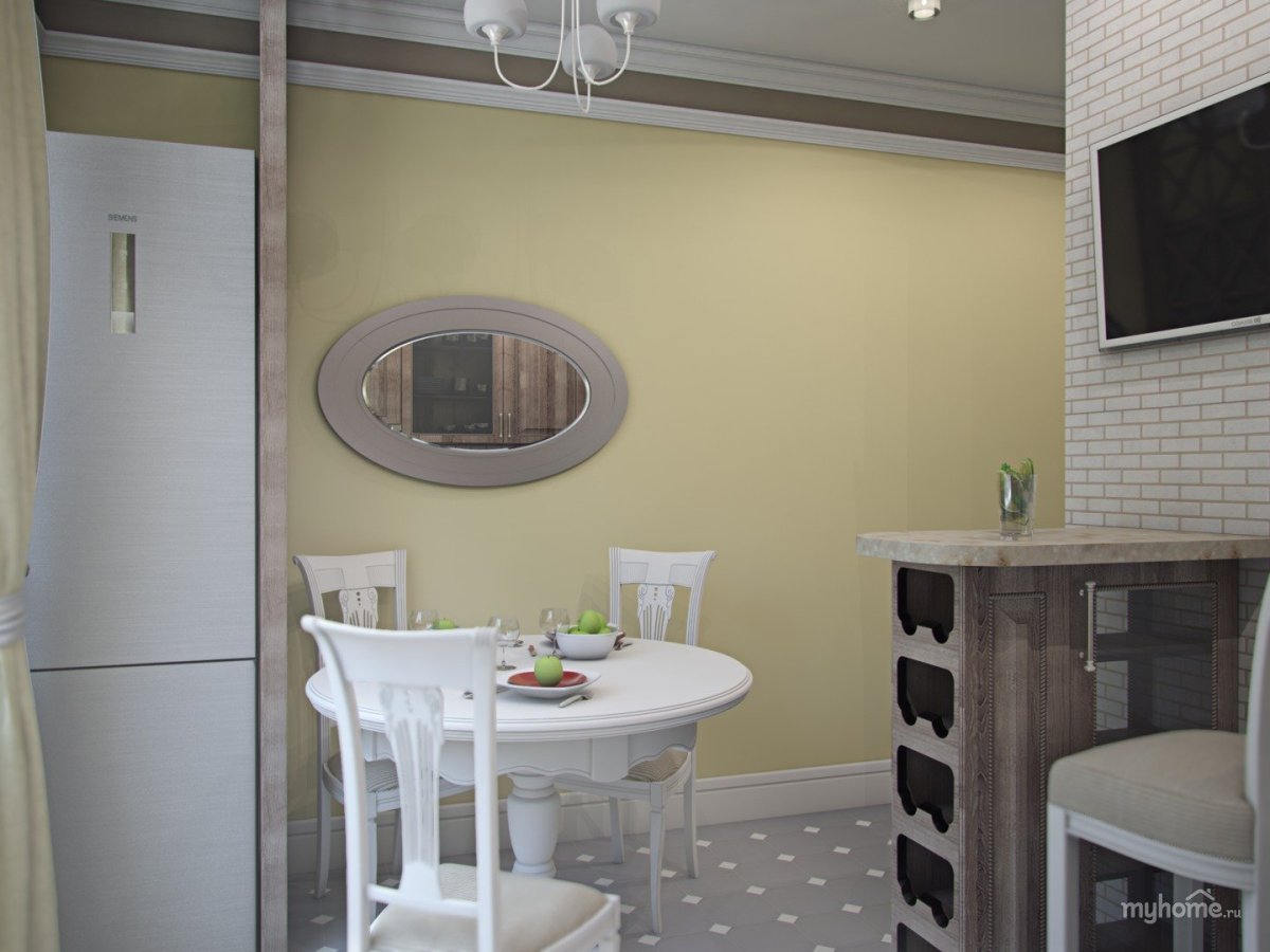 Гостиная в спокойных тонах