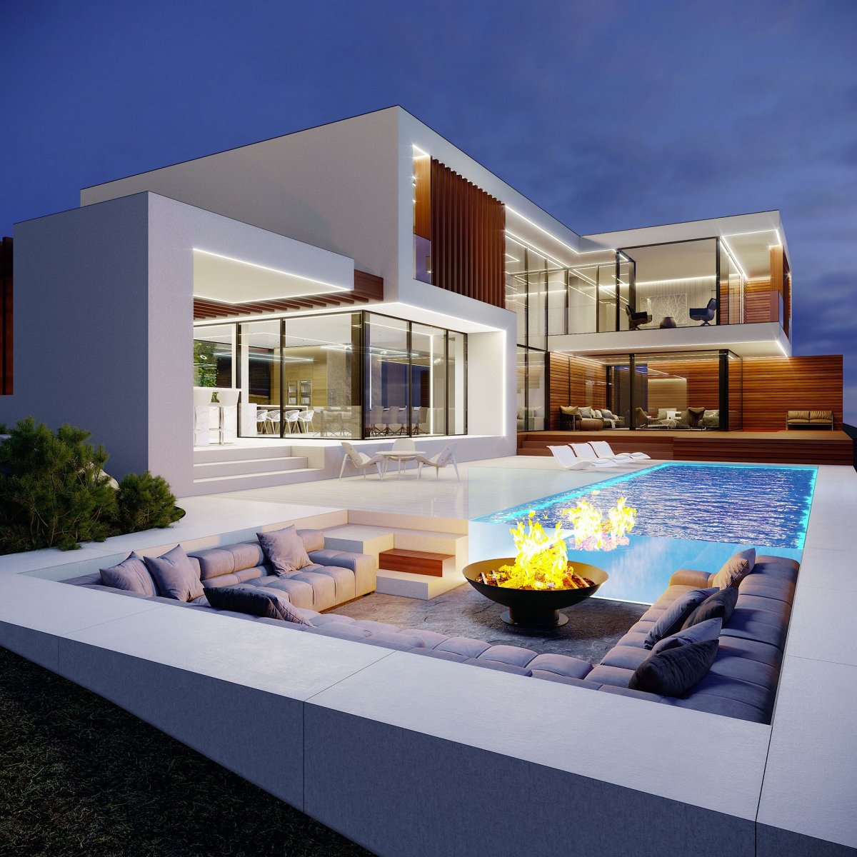 Ландшафт загородных домов