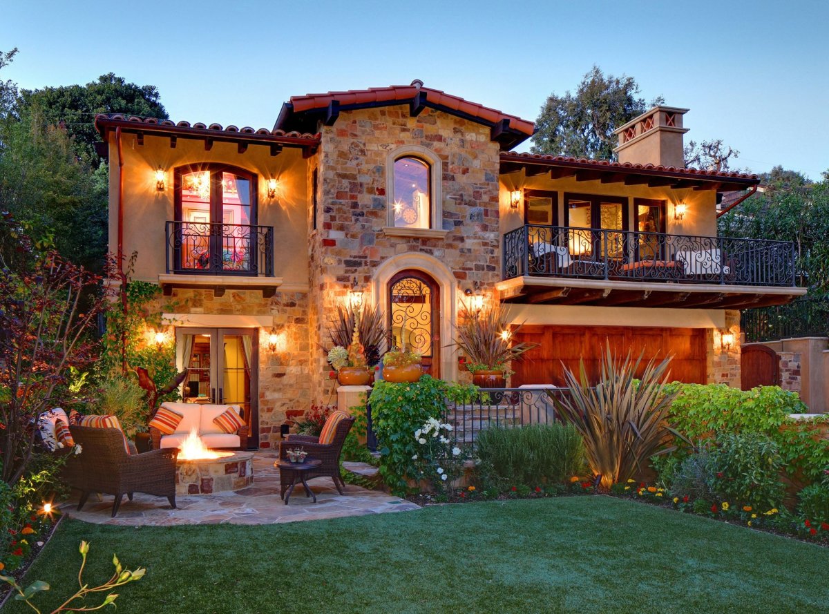 Гостиная в стиле Шале