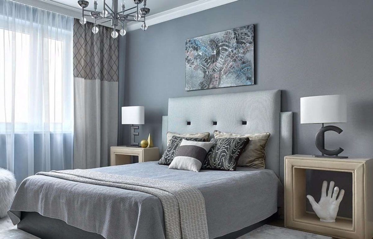 Стильная современная спальня