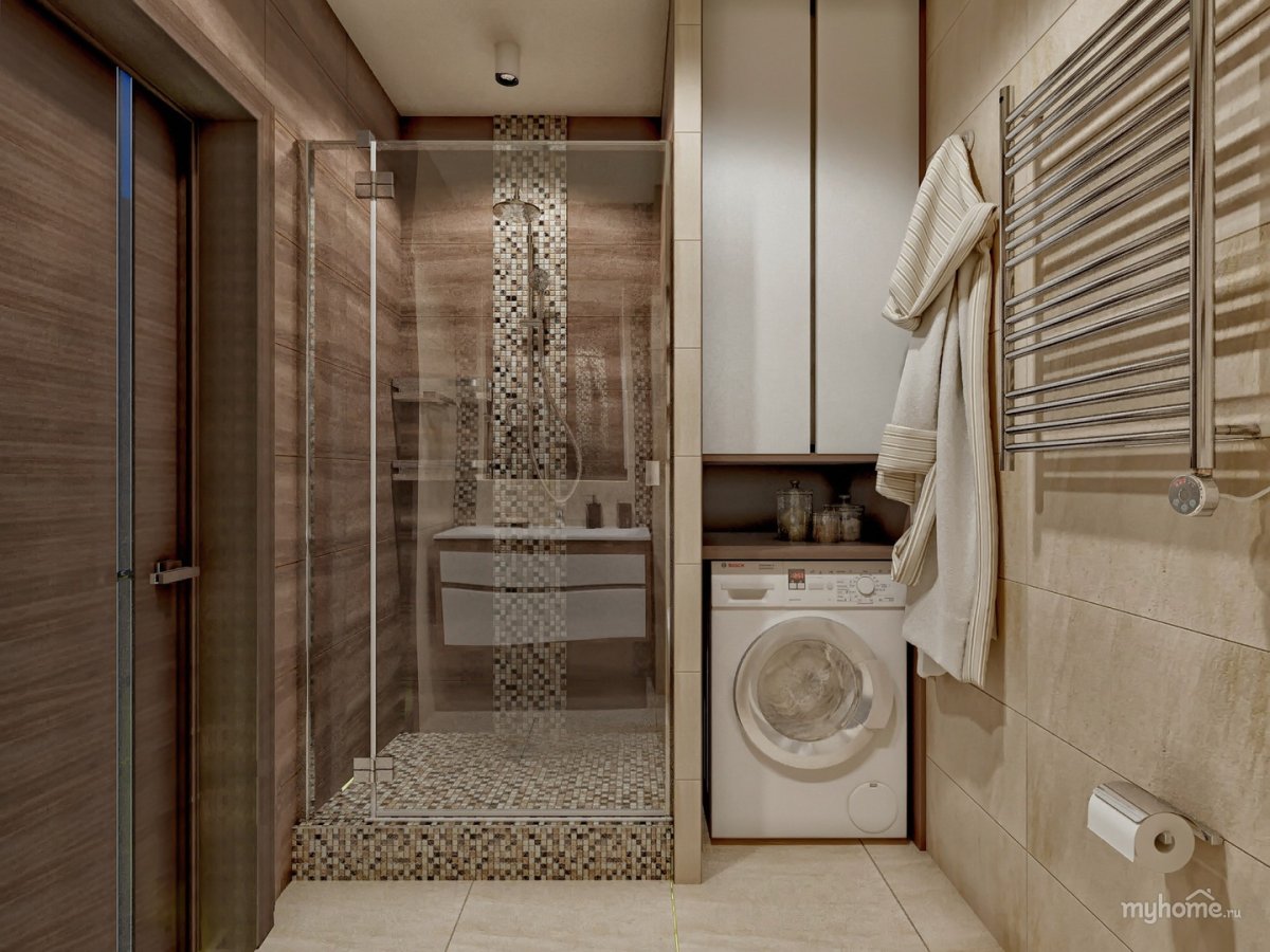 Проект санузла с душевой