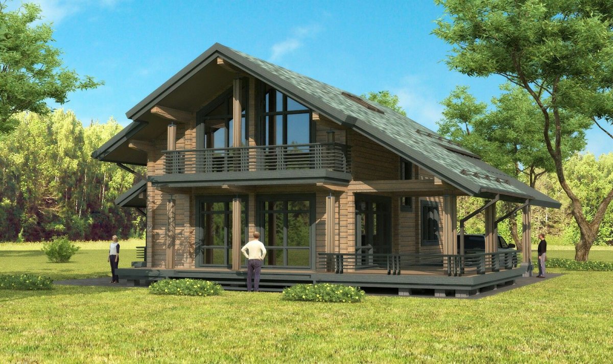 Шале из клееного бруса Алпин проект