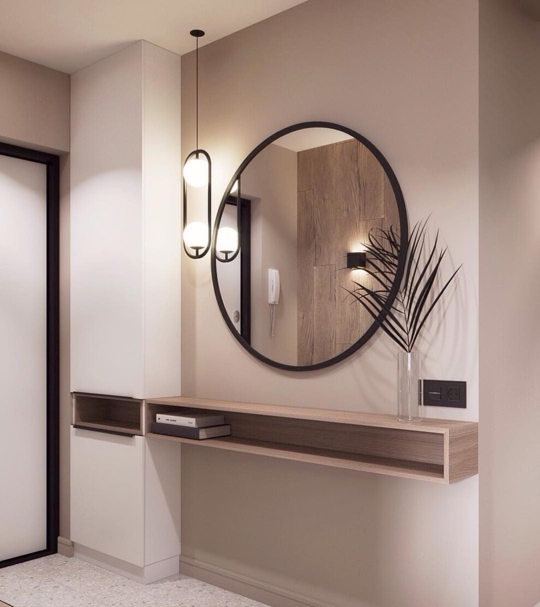 Красивые зеркала в прихожую в современном стиле