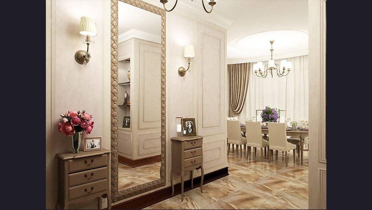 Стильные зеркала в прихожую