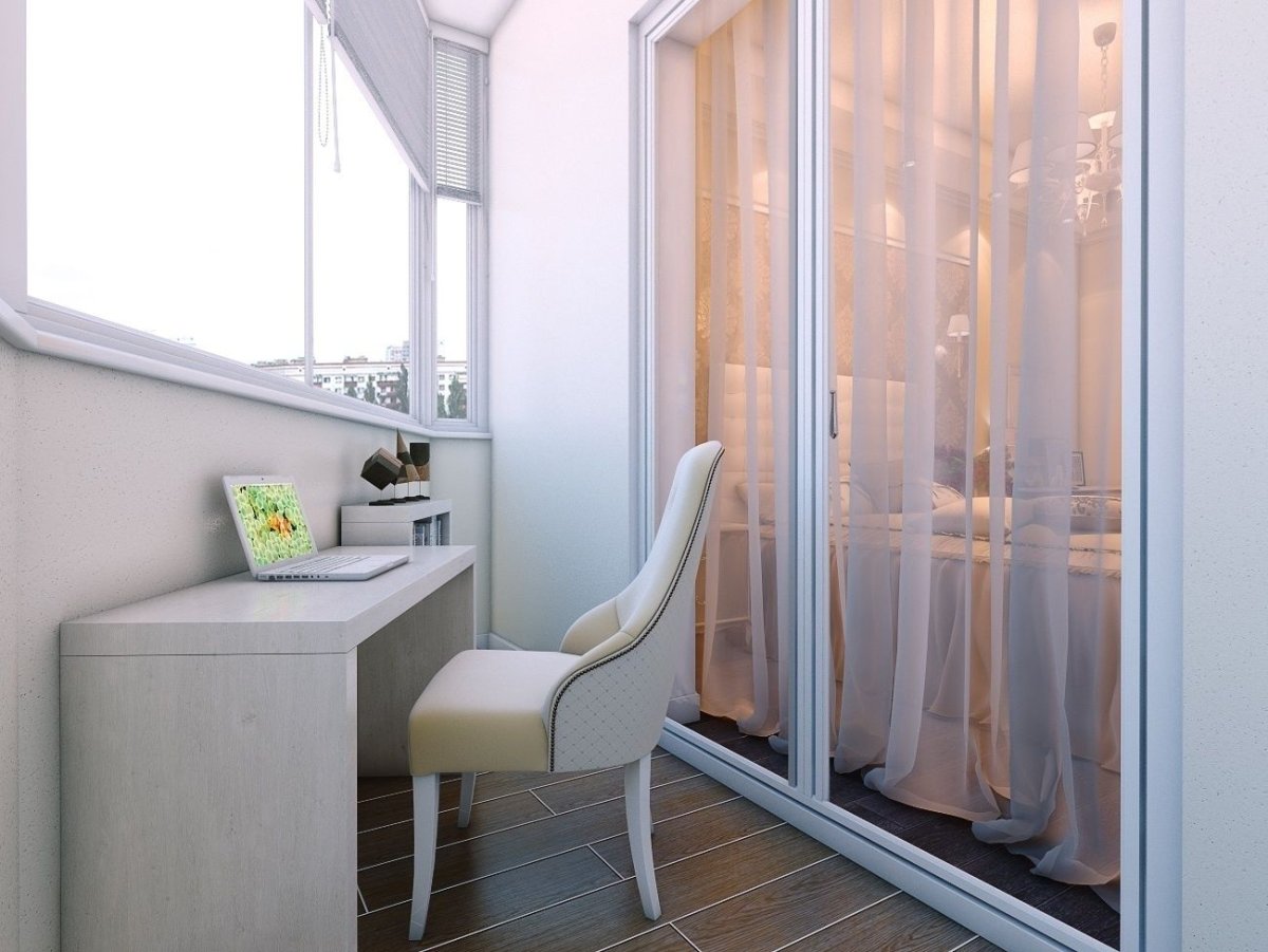 Французская перегородка на лоджию