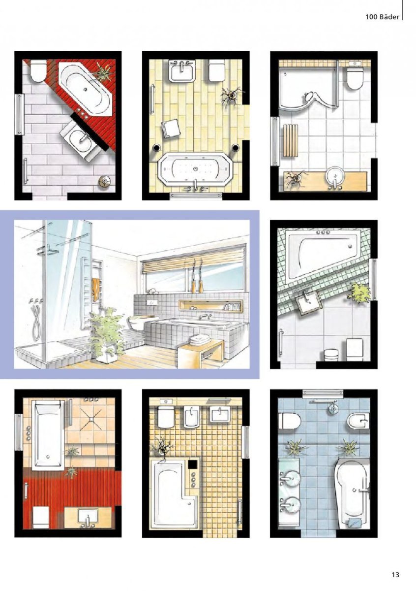 Планировка санузла в доме
