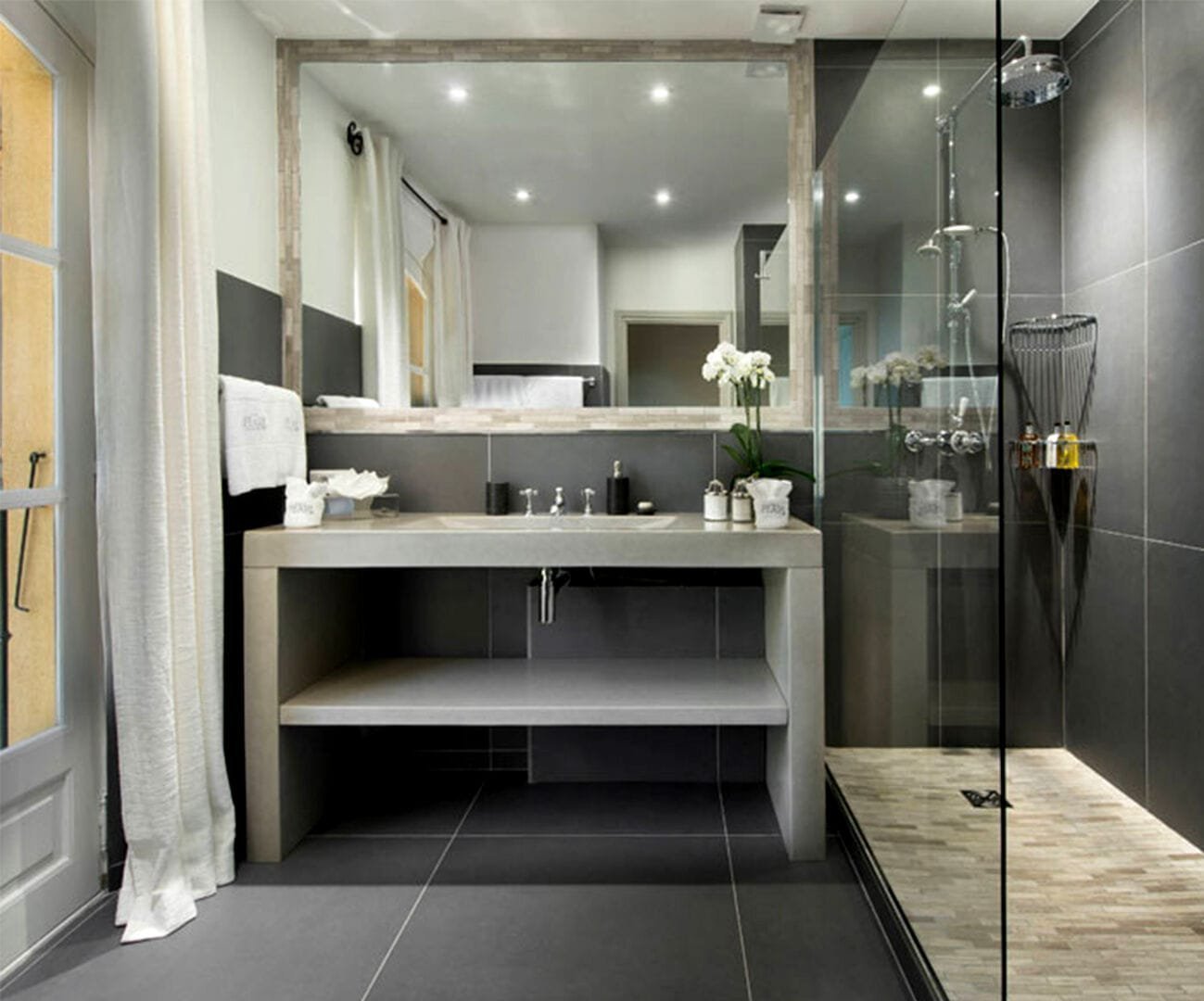 Серый цвет в интерьере ванной и его сочетание с другими цветами