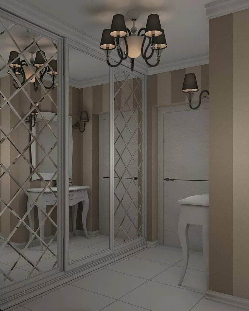 Зеркало с подсветкой в прихожую