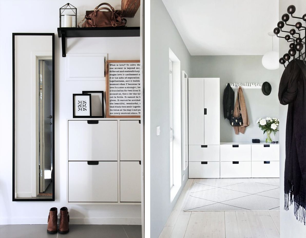 Зеркало в скандинавском стиле в прихожую