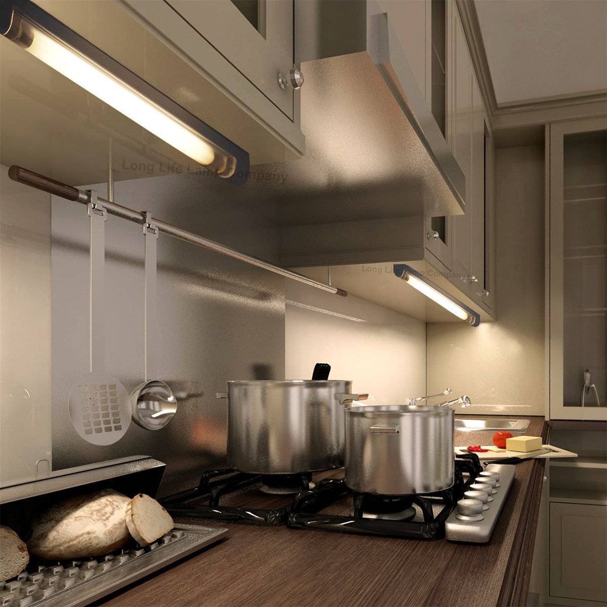 Подсветка рабочей зоны для кухни под шкафы светодиодная