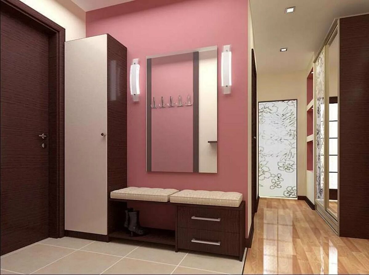 Узкая прихожая дизайн