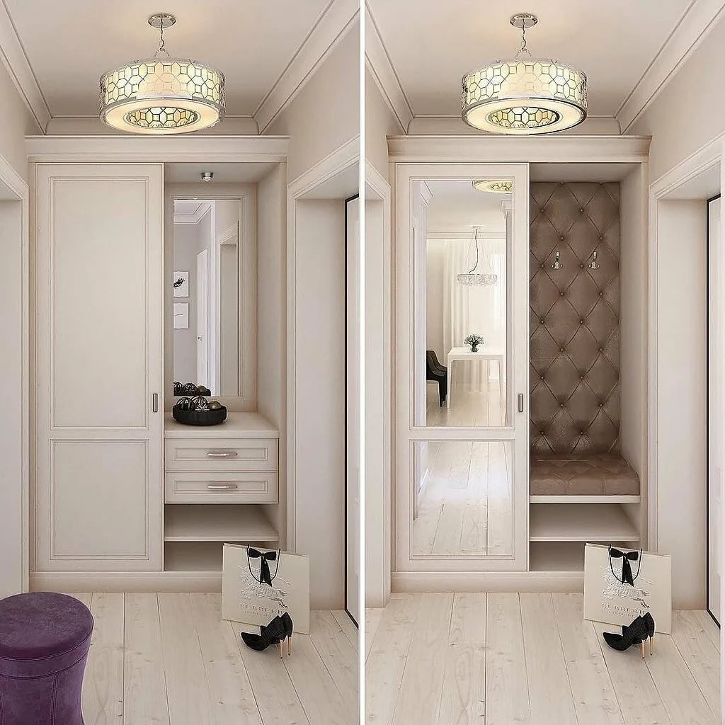 Коридор в теплых бежевых тонах