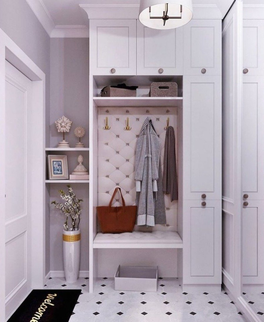 Шкаф в прихожую с диванчиком